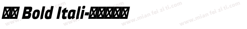 宋体 Bold Itali字体转换